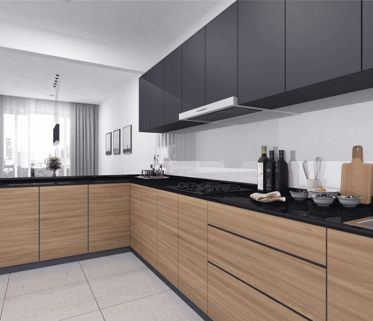 Modern Kitchen Laminate Cabinets