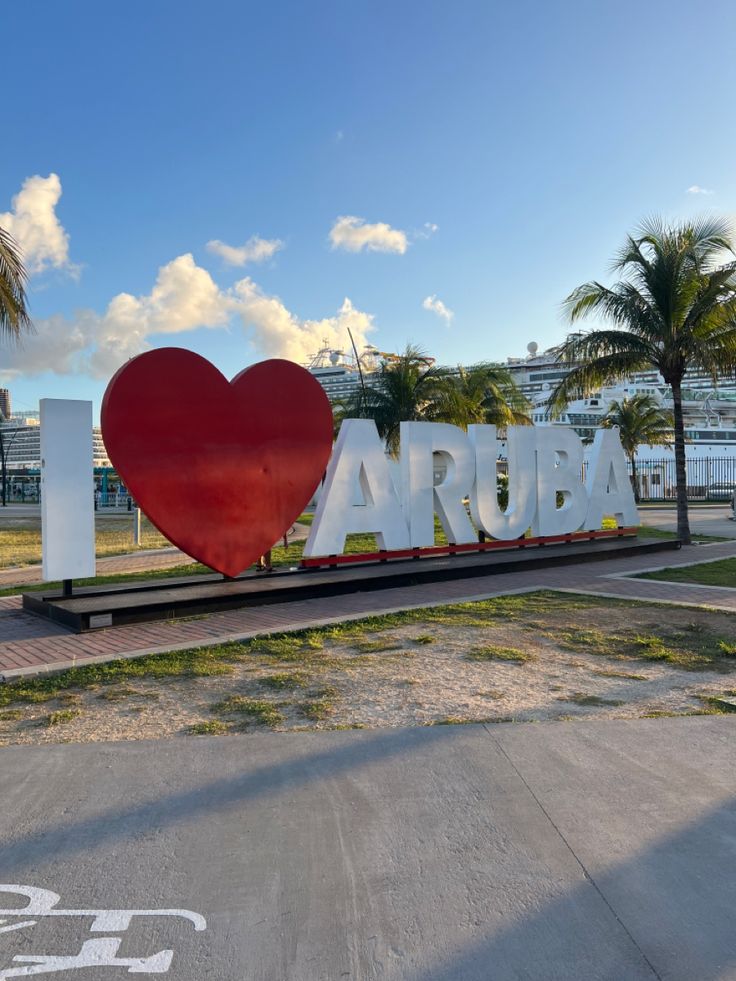 I Love Aruba Sign