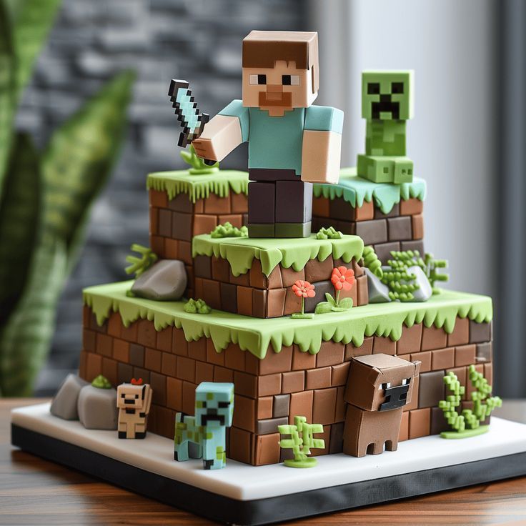 Minecraft cake
