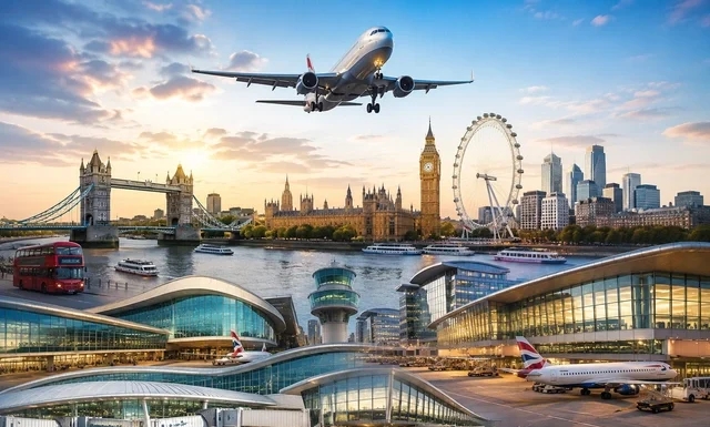 Best Airport in London: A Complete Guide to Choosing the Right One for Your Trip Best airport in London comparison showing Heathrow, Gatwick, City, Stansted, Luton, and Southend airports.