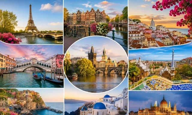21+ Best Weekend Breaks in Europe for a Quick and Unforgettable Getaway in 2026 Weekend breaks in Europe featuring top city escapes including Prague, Paris, and Lisbon