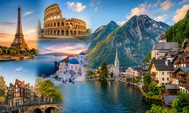 The Ultimate Europe Travel Guide: Top Destinations, Tips, and Itineraries for Every Traveler Europe travel guide featuring iconic destinations, scenic landscapes, and famous landmarks across Europe