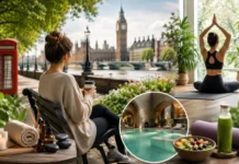 10 Best Self Care Activities in London to Relax, Recharge & Feel Your Best Woman enjoying self care activities in London during a relaxing wellness day
