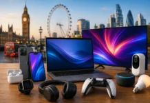 Latest Electronics Deals London (2026): Where to Find the Best Tech Bargains Latest electronics deals London featuring laptops, smartphones, TVs and tech bargains in 2026