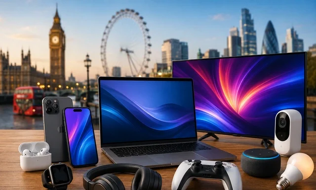 Latest Electronics Deals London (2026): Where to Find the Best Tech Bargains Latest electronics deals London featuring laptops, smartphones, TVs and tech bargains in 2026