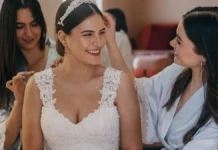 Bridal Beauty Prep: A Six-Month Countdown Plan Bride getting ready with bridesmaids before the wedding
