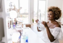 Bridal Skincare Timeline: What to Start and When Bride-to-be with glowing skin doing her skincare