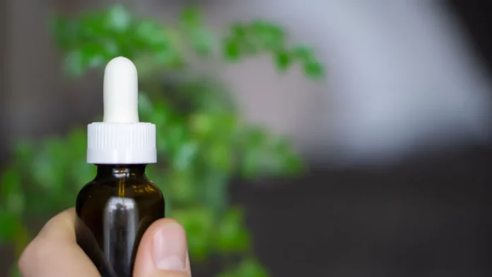 CBD in Beauty CBD oil dropper bottle for beauty