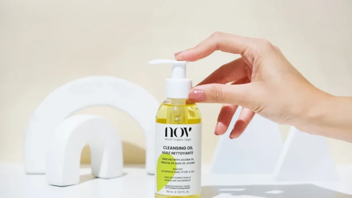 Cleansing Oil vs Micellar Water Cleansing oil bottle for removing makeup
