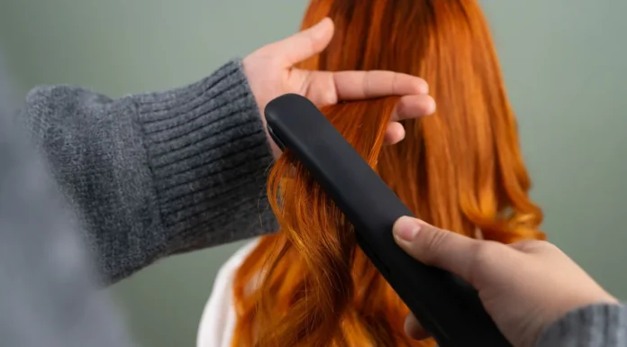 Hair Smoothing Treatment: Keratin, Blowouts and Nanoplasty Compared Smoothing long hair with a flat iron, hair smoothing treatment