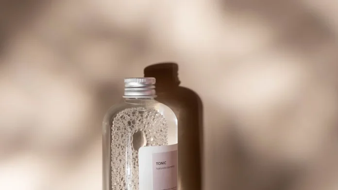Paraben-Free Skincare Minimalist skincare product bottle