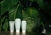 Vegan Beauty vs Cruelty-Free: The Difference That Matters Natural vegan cosmetics with green leaves