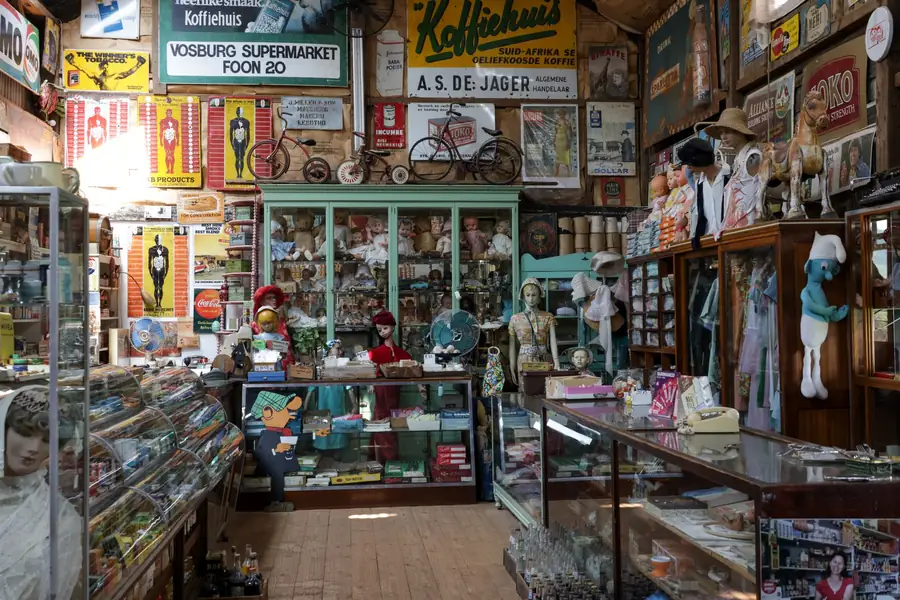 Darrell Sheets net worth - nostalgic vintage shop with retro signs and toys