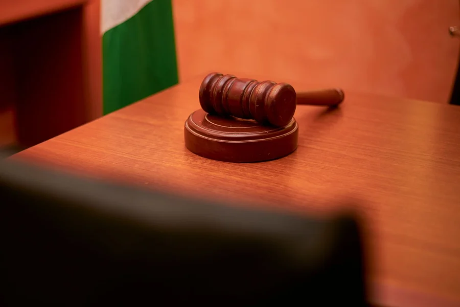 Don King net worth - gavel on a courtroom desk