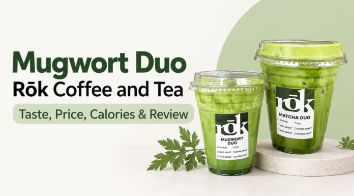 Mugwort Duo Rōk Coffee and Tea: Taste, Price, Calories & Review Mugwort Duo Rōk Coffee and Tea